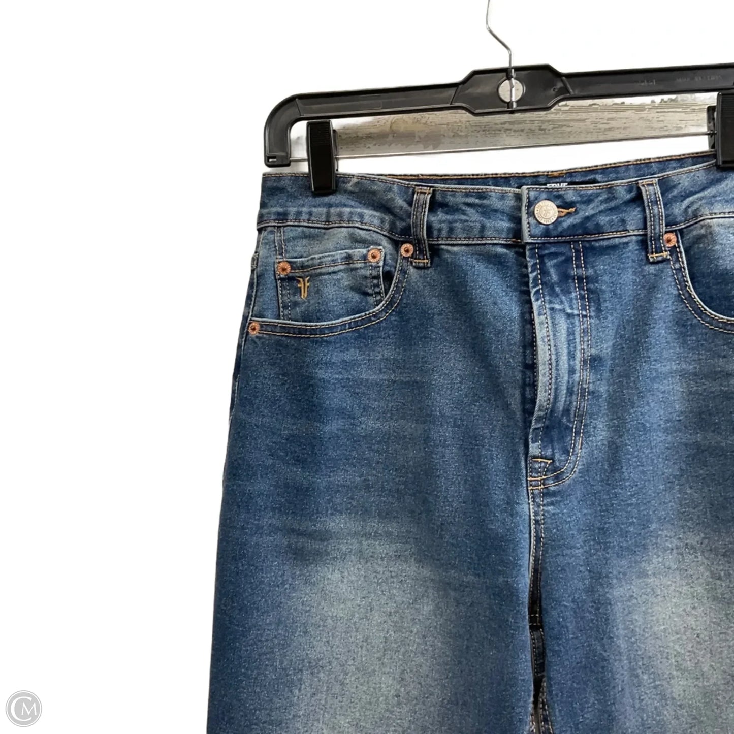 Jeans Cropped By Frye In Blue Denim, Size: 8