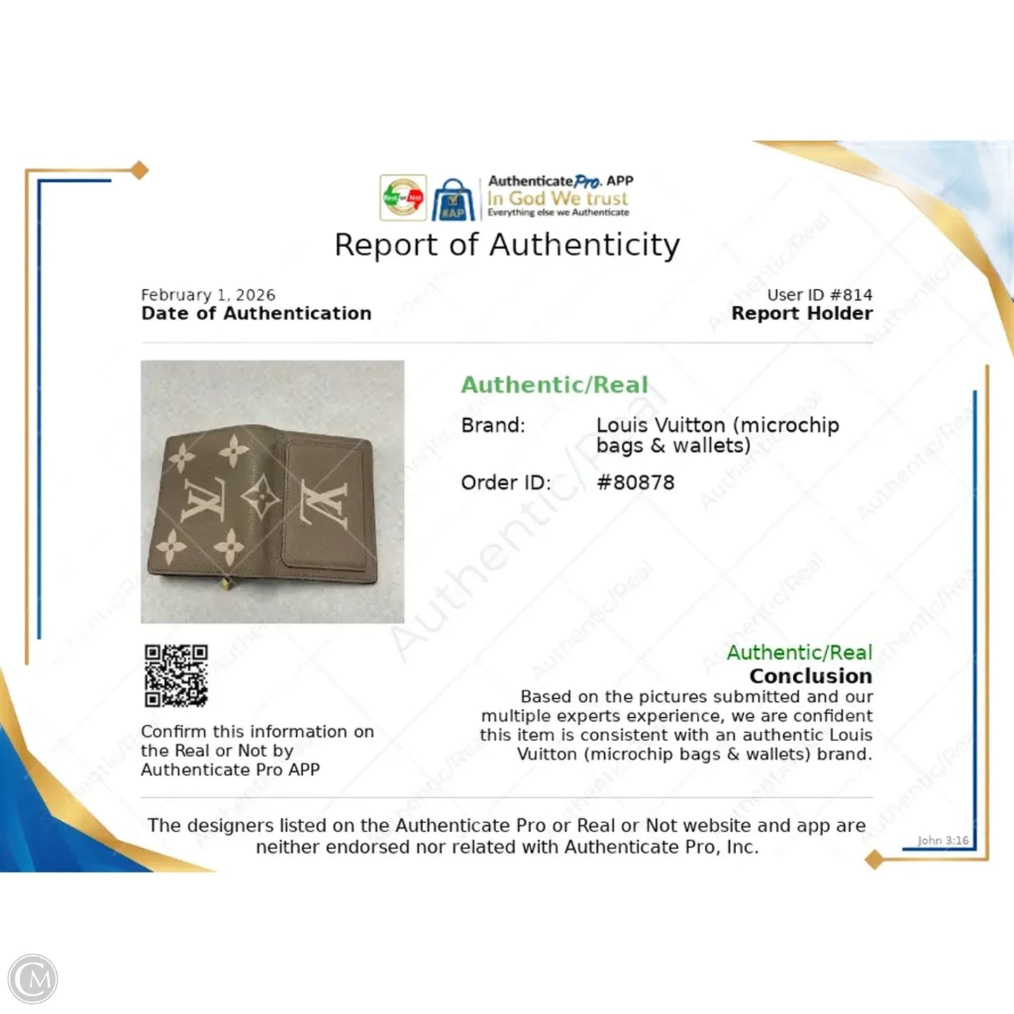 Wristlet Luxury Designer By Louis Vuitton, Size: Small