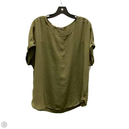 Top Short Sleeve By Jodifl In Green, Size: Xl