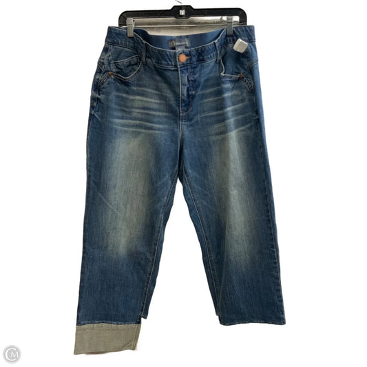 Jeans Straight By Democracy In Blue Denim, Size: 18