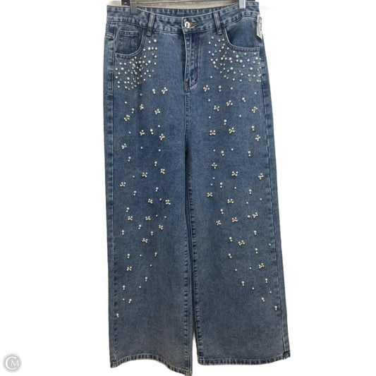Jeans Wide Leg By Clothes Mentor In Blue Denim, Size: Xl