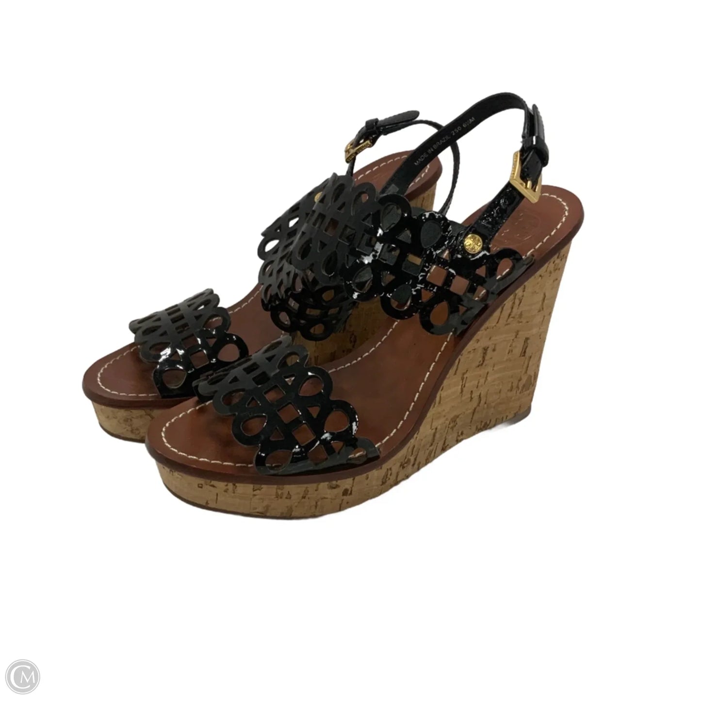 Sandals Designer By Tory Burch In Black, Size: 7