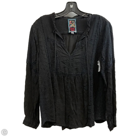 Top Long Sleeve By Johnny Was In Black, Size: M