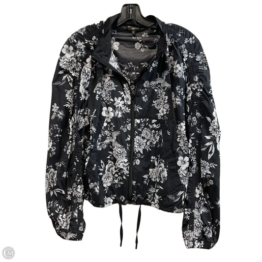Jacket Windbreaker By Johnny Was In Black, Size: L
