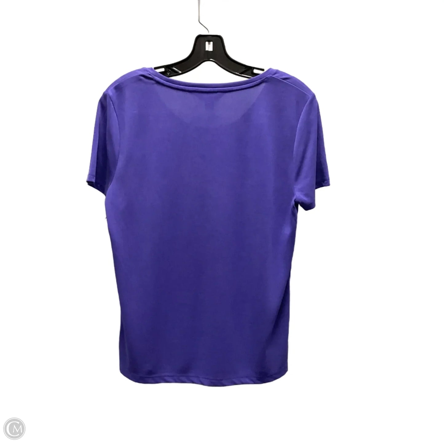 Top Short Sleeve Basic By Simply Vera In Purple, Size: M