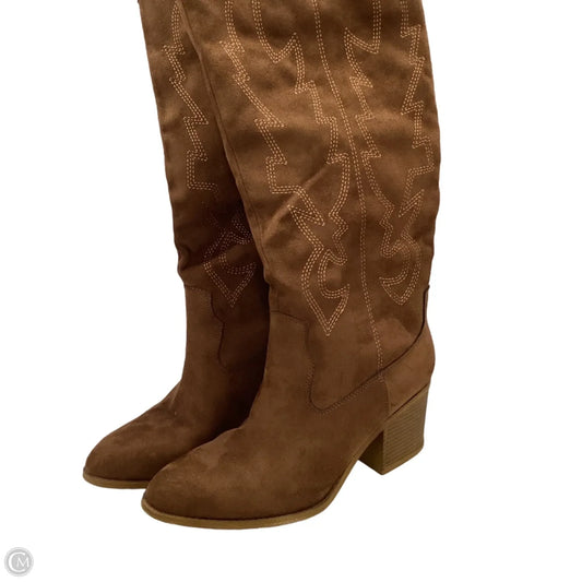 Boots Western By Clothes Mentor In Brown, Size: 9.5
