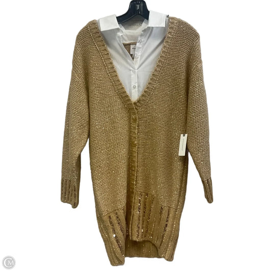 Sweater Cardigan By Anthropologie In Brown, Size: Xs