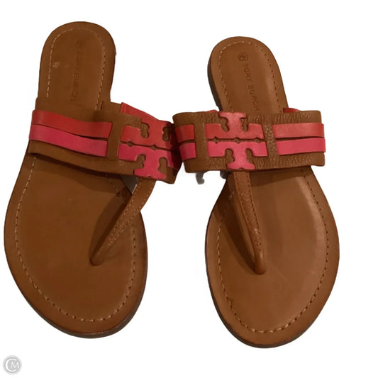 Sandals Designer By Tory Burch In Brown, Size: 8