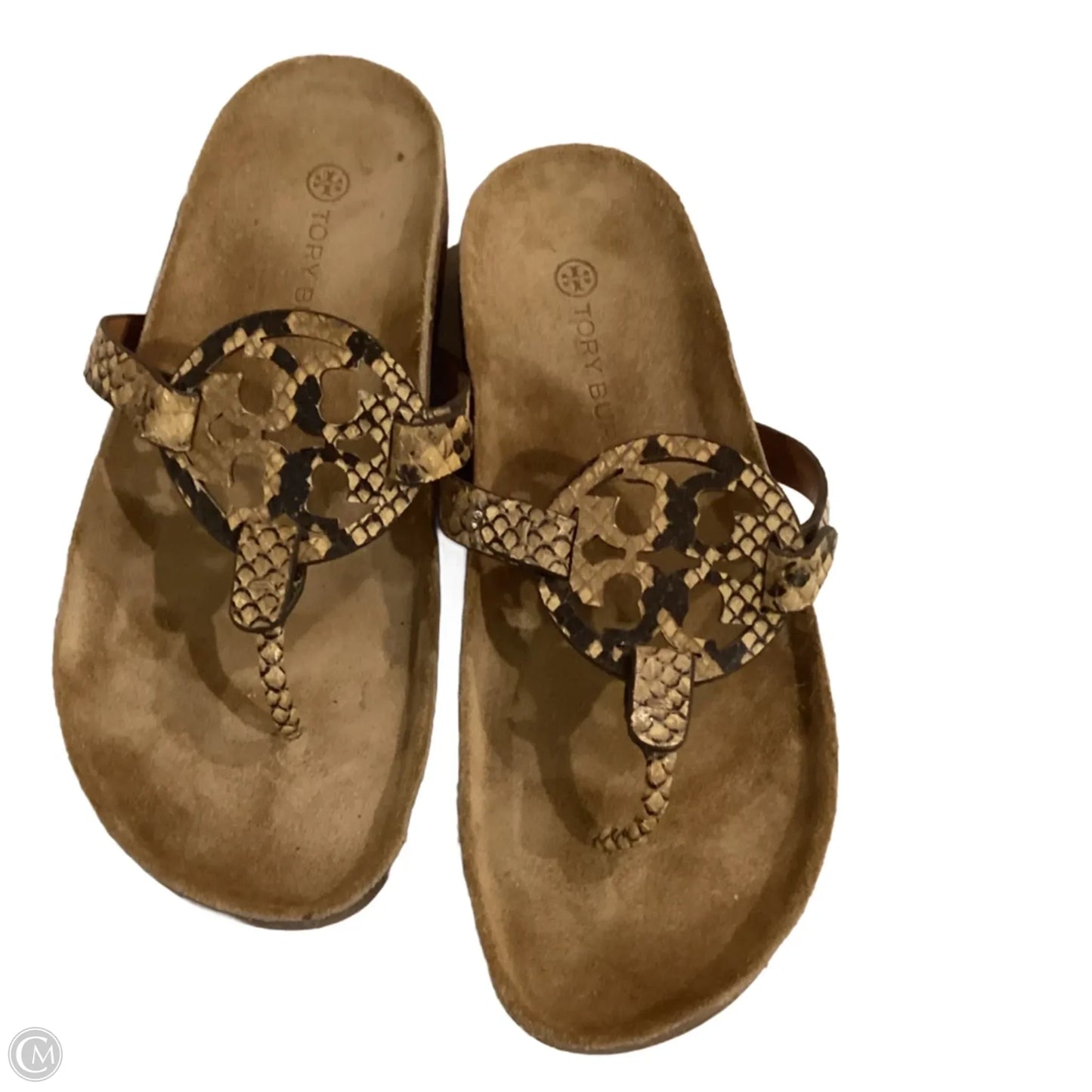 Sandals Designer By Tory Burch In Brown, Size: 8