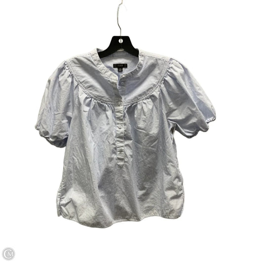 Blouse Short Sleeve By J. Crew In Blue, Size: S