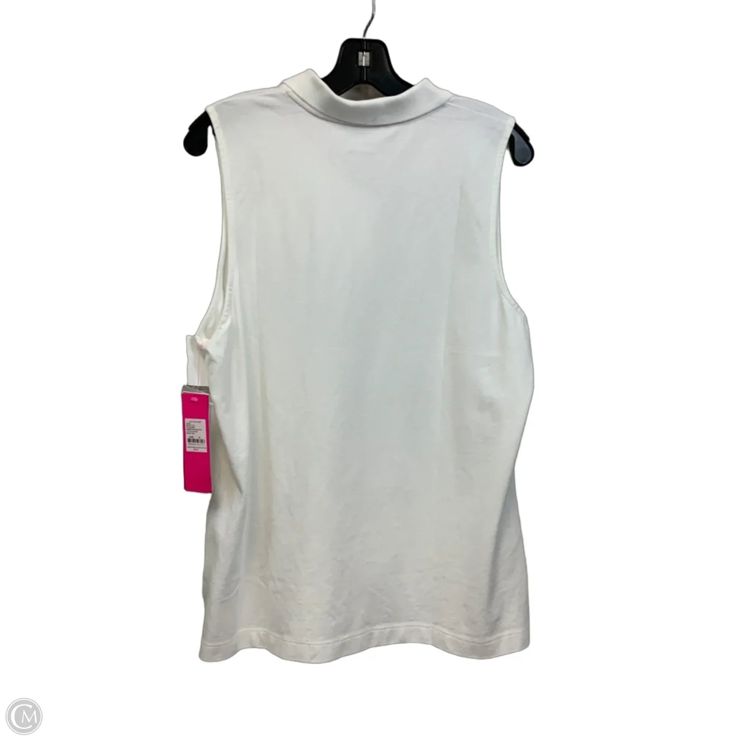 Top Sleeveless By Lilly Pulitzer In White, Size: Xl