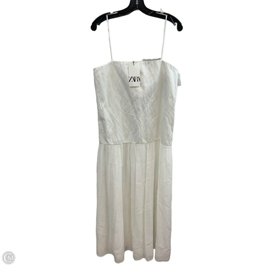 Dress Casual Maxi By Zara In White, Size: L