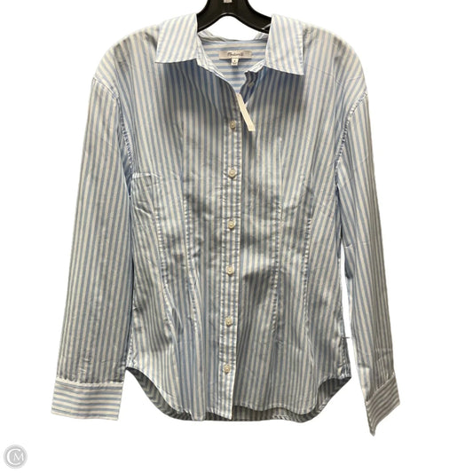 Blouse Long Sleeve By Madewell In Blue, Size: M