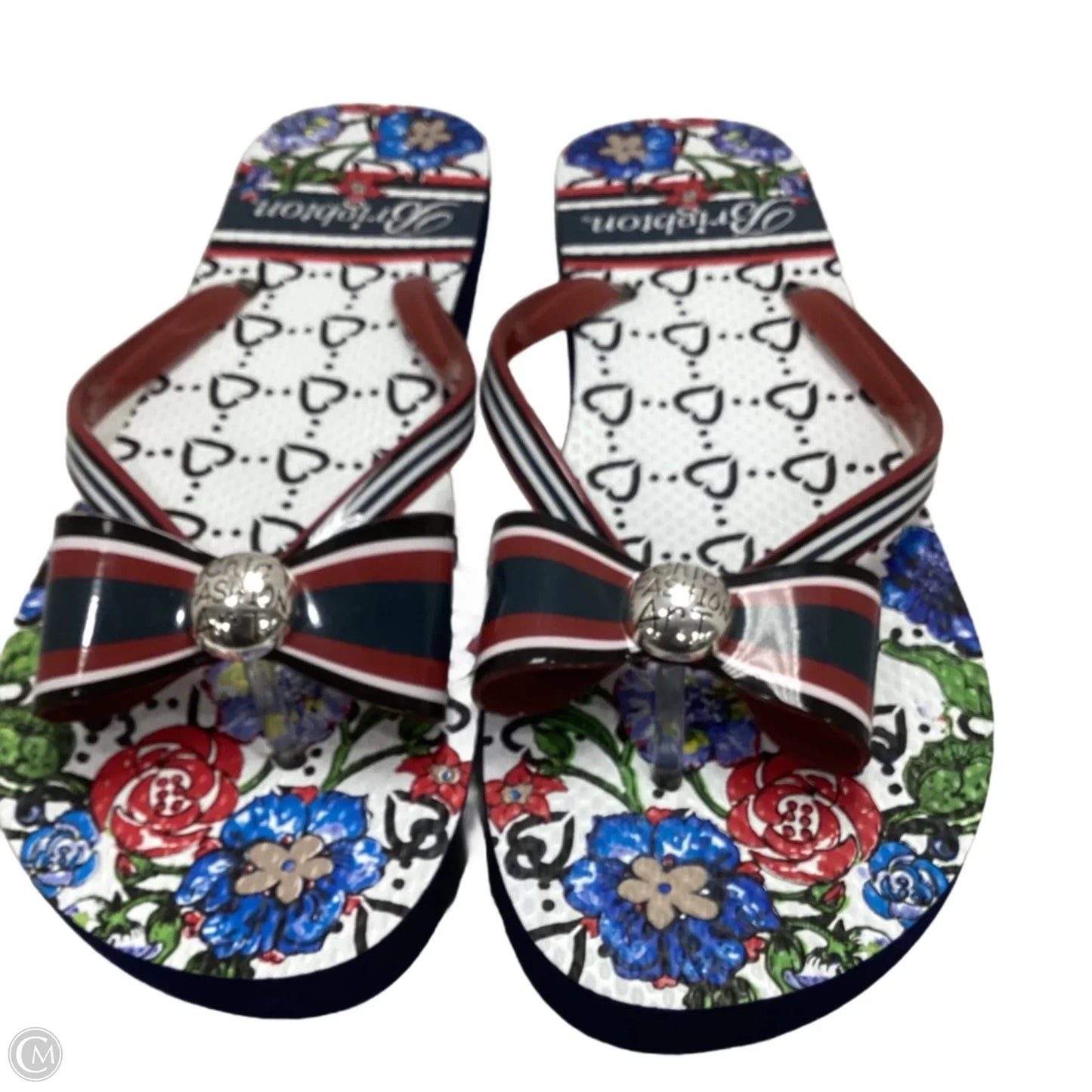 Sandals Flip Flops By Brighton In Blue, Size: 8