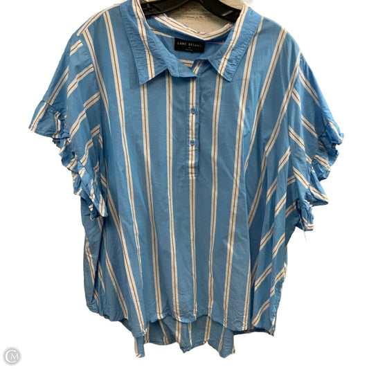 Top Short Sleeve By Lane Bryant In Blue, Size: 2x