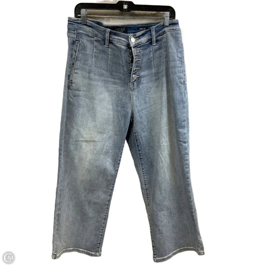 Jeans Wide Leg By Judy Blue In Blue Denim, Size: 14