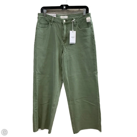 Jeans Wide Leg By Vervet In Green Denim, Size: 12