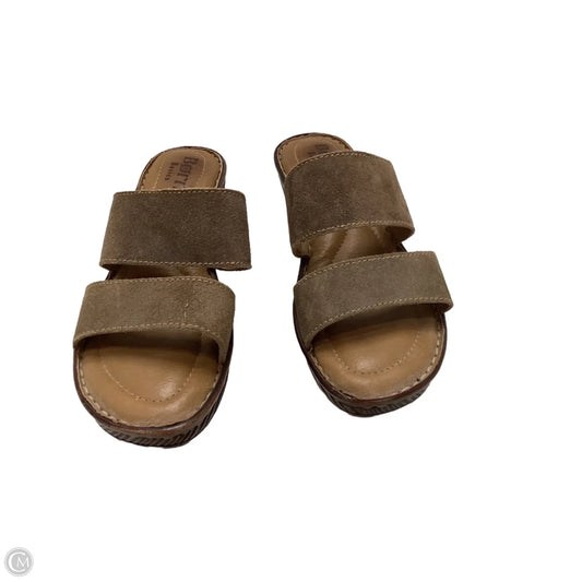 Sandals Flats By Born In Brown, Size: 8