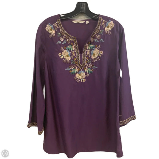 Tunic Long Sleeve By Soft Surroundings In Purple, Size: S
