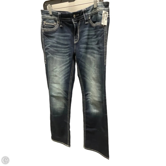 Jeans Boot Cut By Rock Revival In Blue Denim, Size: 10