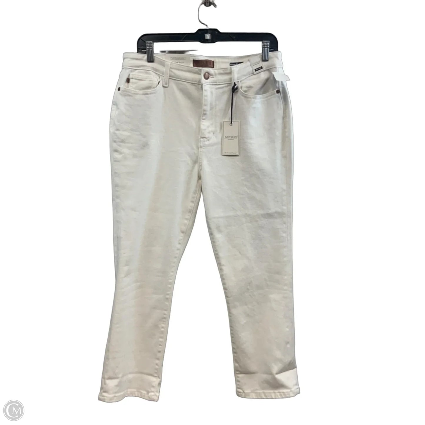 Capris By Judy Blue In White Denim, Size: 12