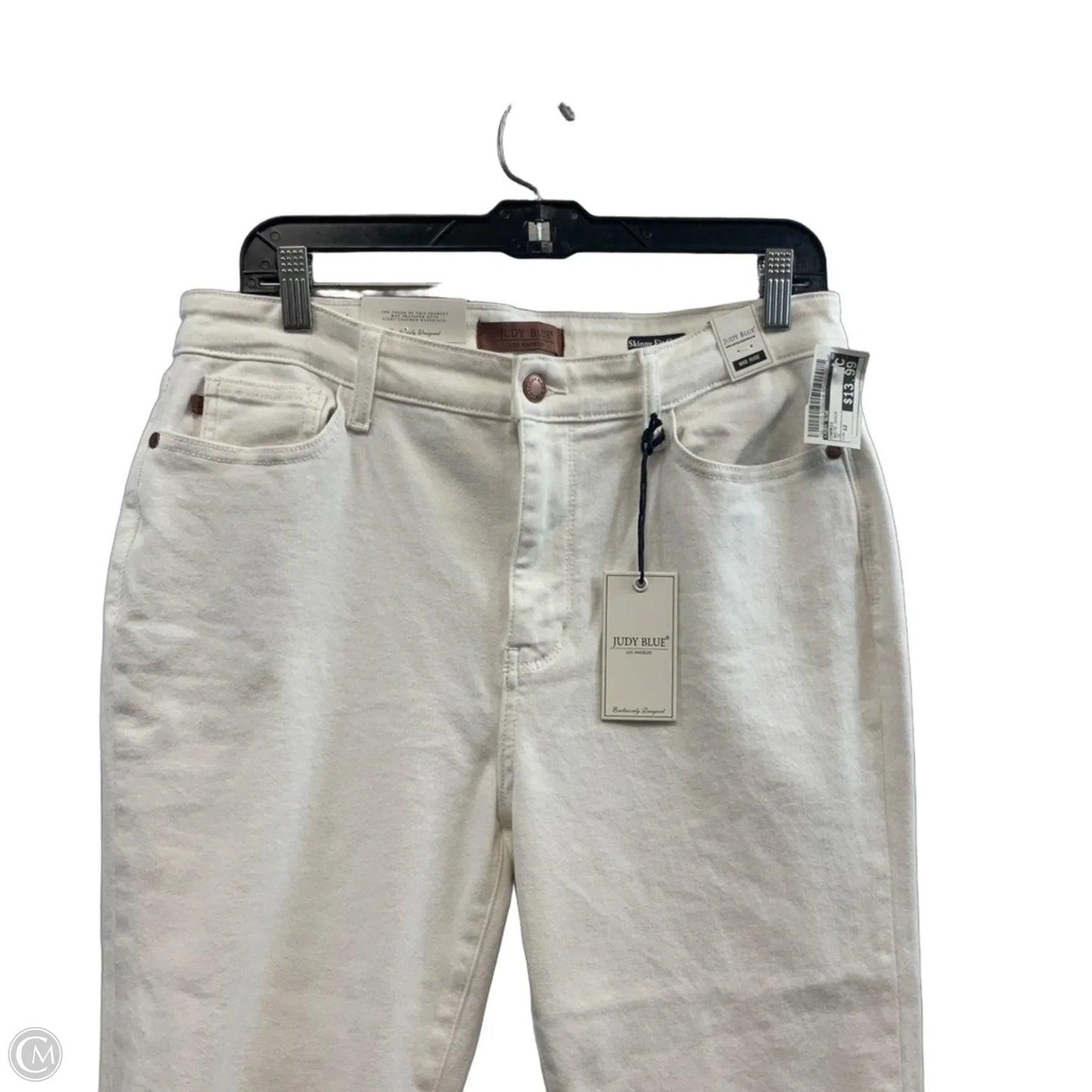 Capris By Judy Blue In White Denim, Size: 12