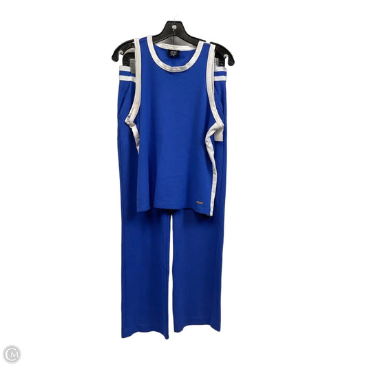 Pants Set 2pc By Jones New York In Blue, Size: M