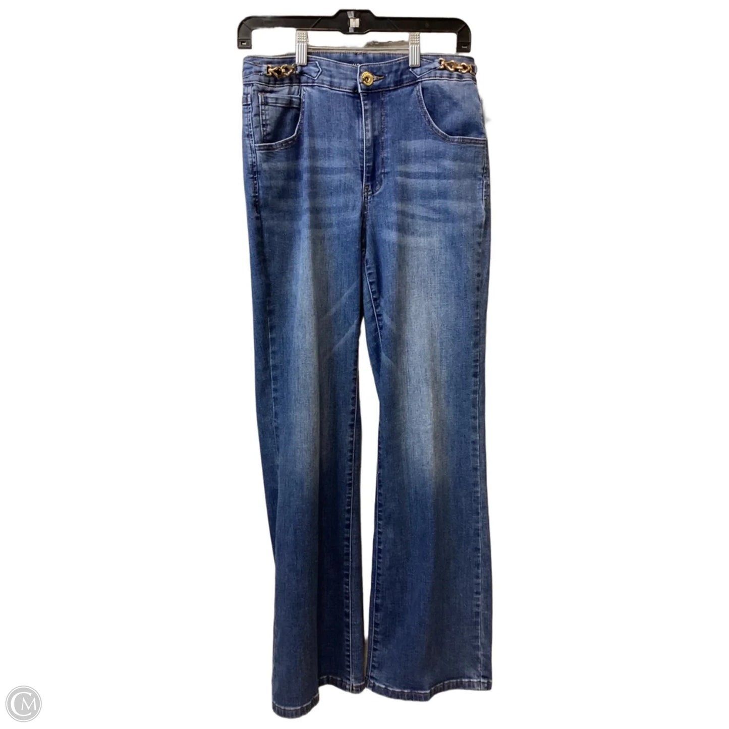 Jeans Flared By Inc In Blue Denim, Size: 10