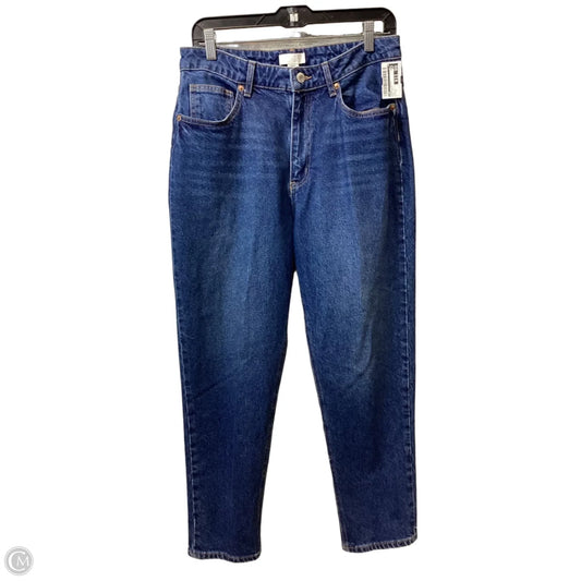 Jeans Straight By H&m In Blue Denim, Size: 12