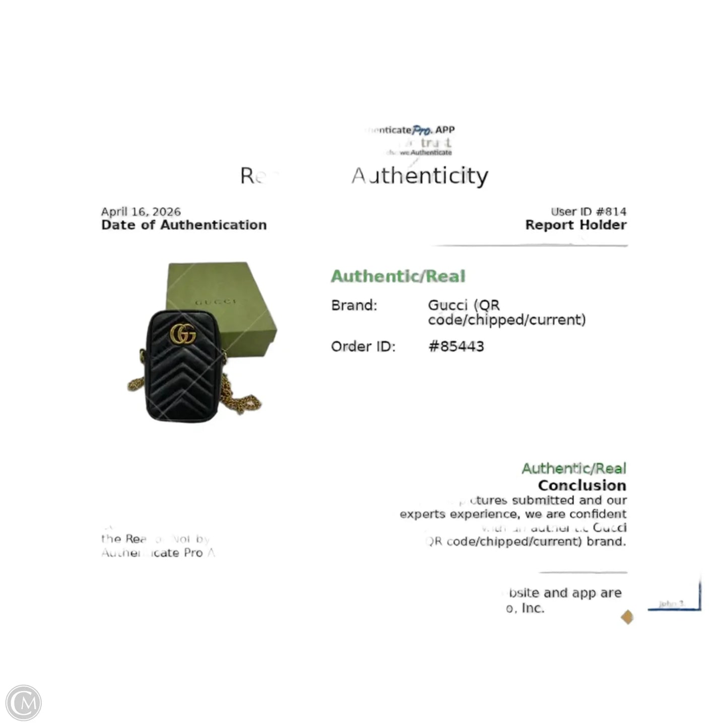 Handbag Luxury Designer By Gucci, Size: Small