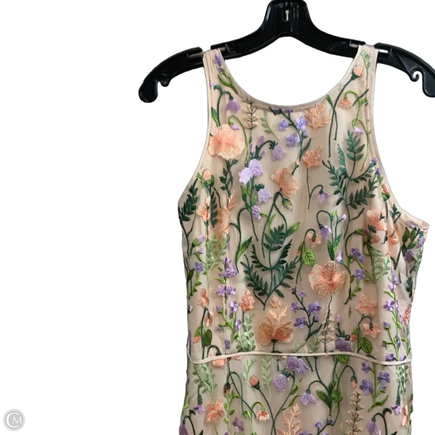 Dress Party Midi By Maggy London In Peach, Size: L