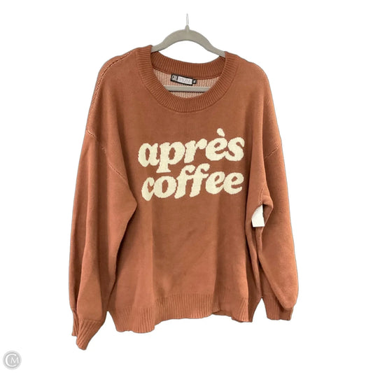 Sweater By Girl Dangerous In Brown, Size: M