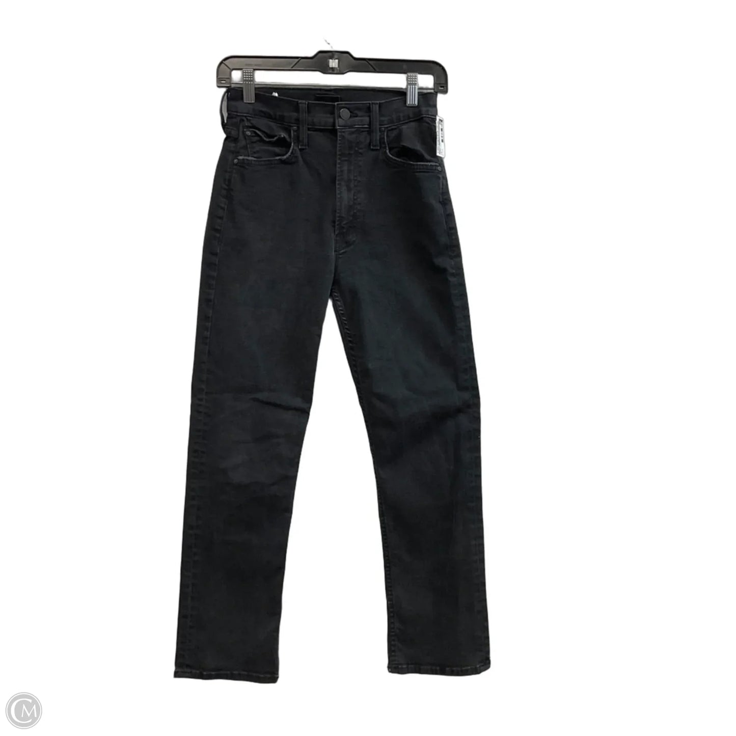 Jeans Straight By Mother In Black Denim, Size: 2