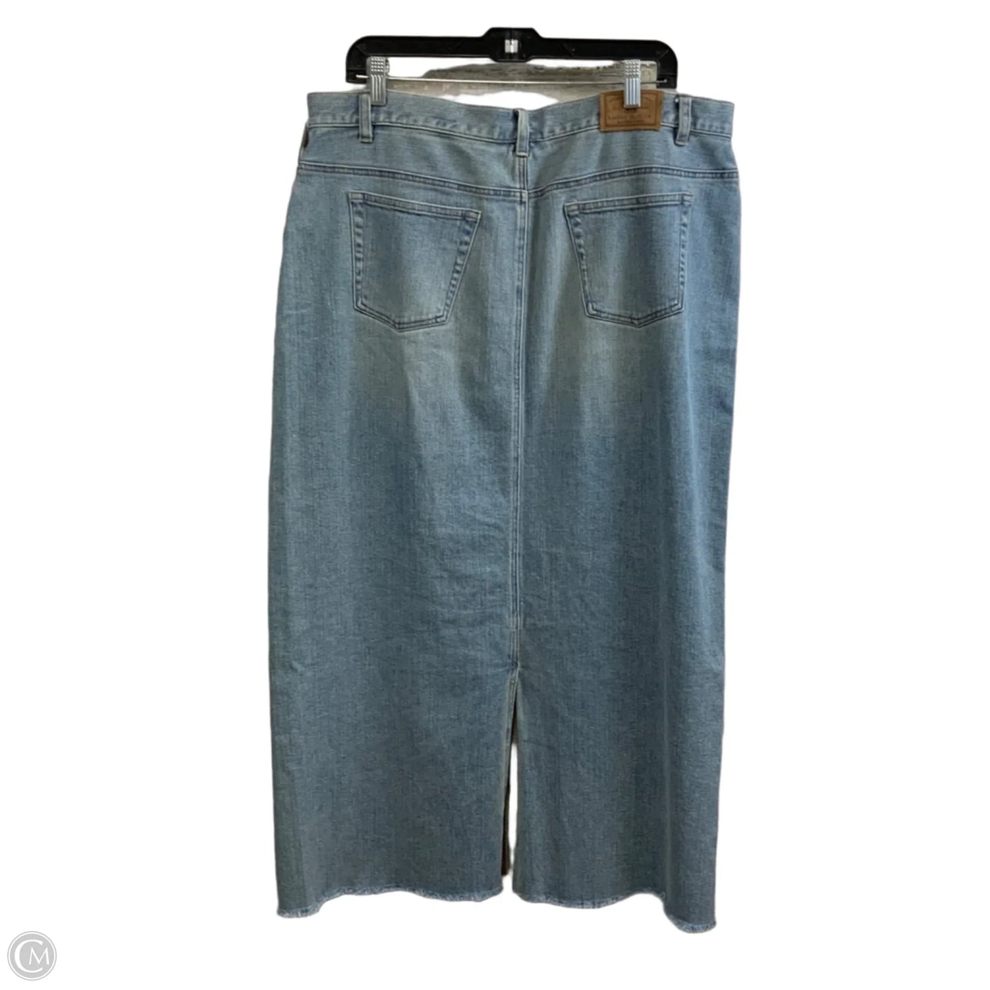 Skirt Maxi By Lauren By Ralph Lauren In Blue Denim, Size: 16
