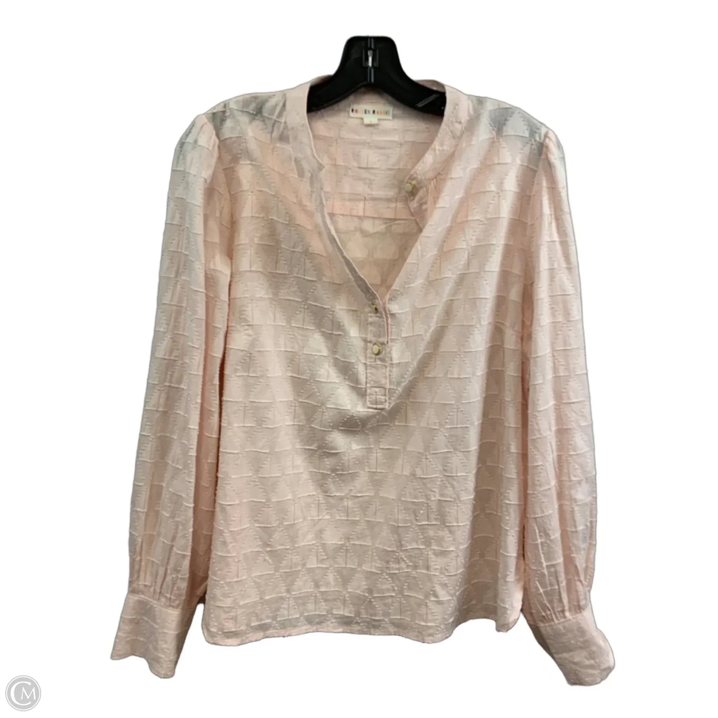 Blouse Long Sleeve By Roller Rabbit In Pink, Size: S