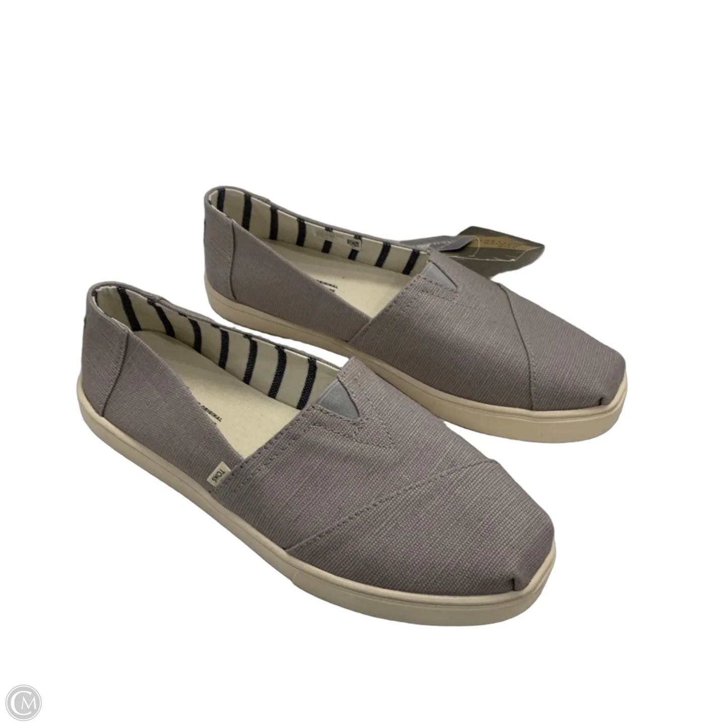Shoes Flats By Toms In Grey, Size: 9.5
