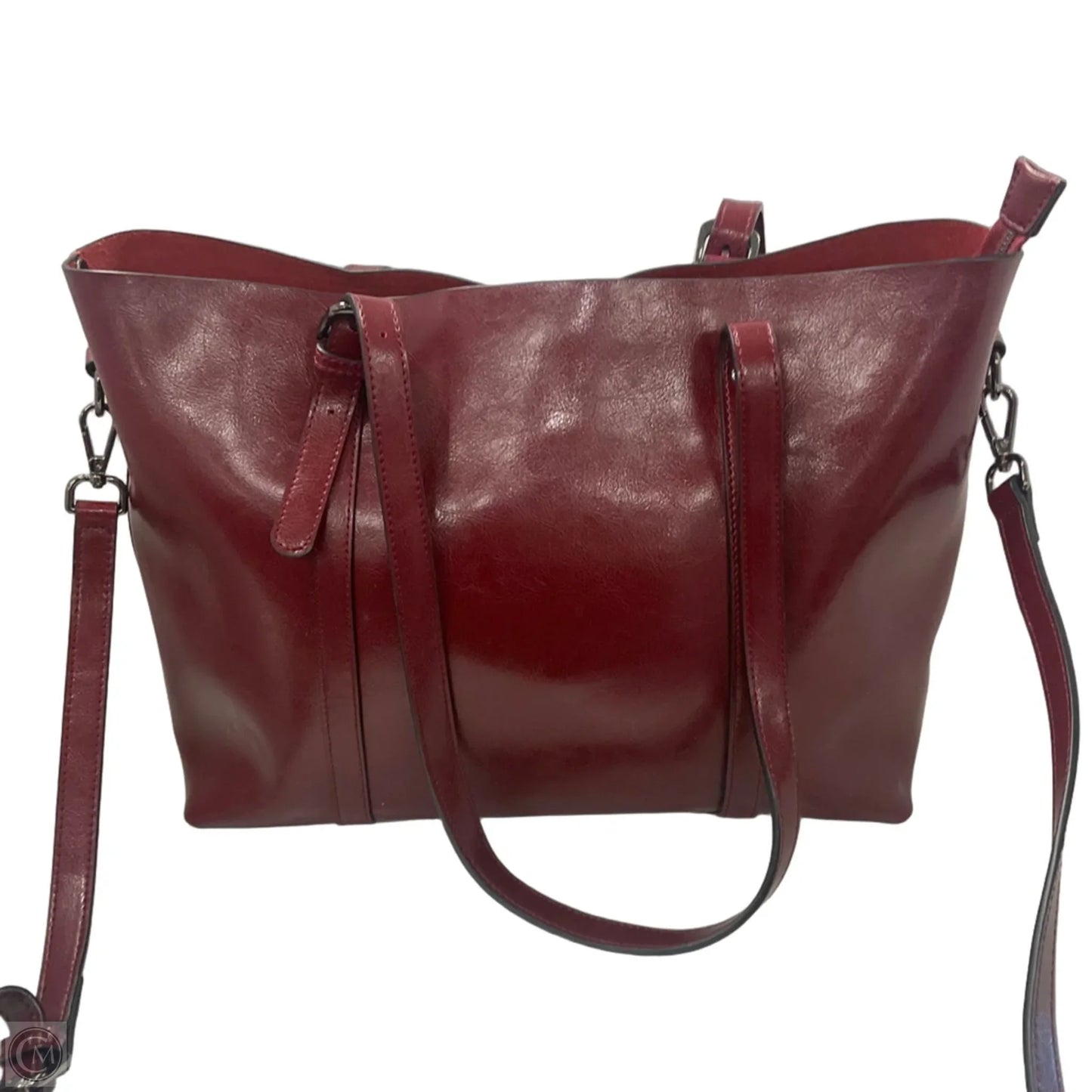 Handbag Leather By Clothes Mentor, Size: Large