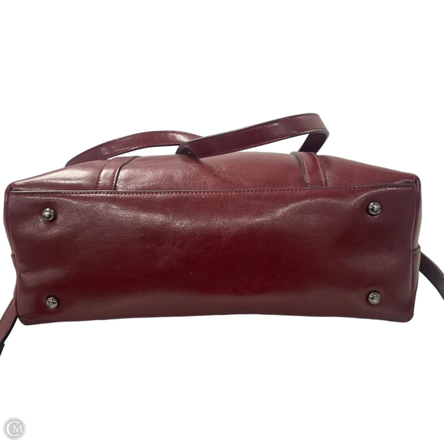 Handbag Leather By Clothes Mentor, Size: Large