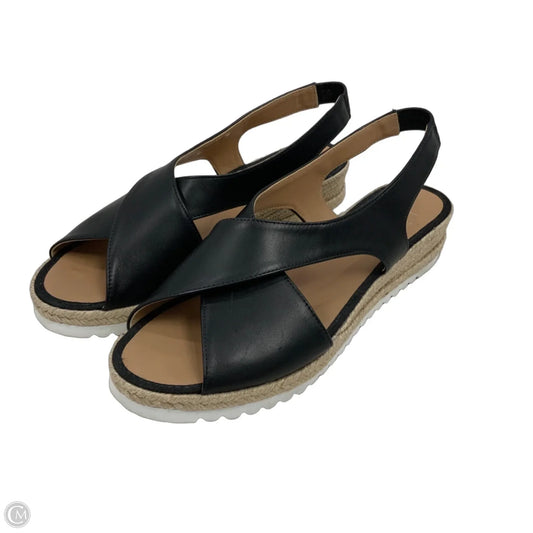 Sandals Flats By Aquatalia In Black, Size: 9