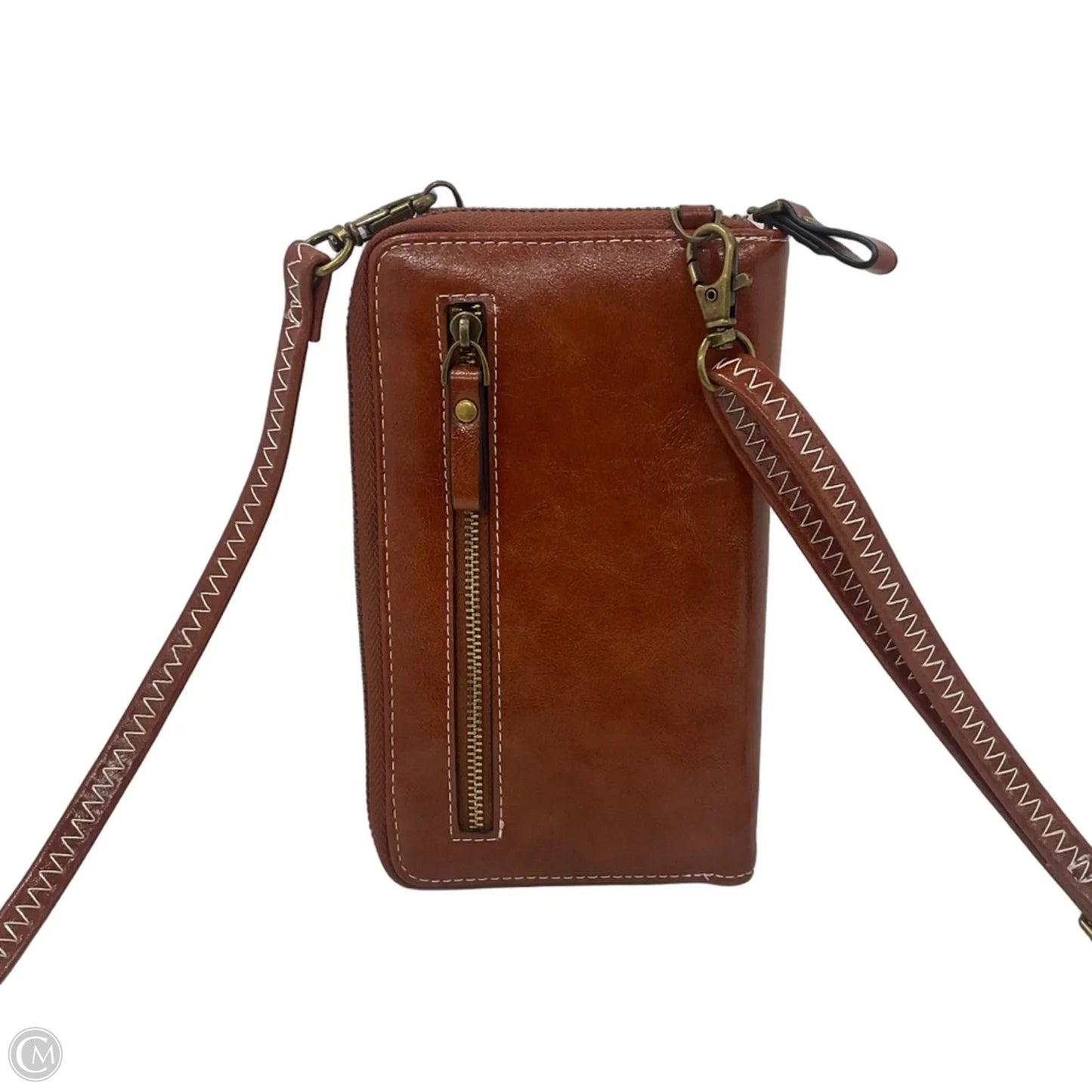 Crossbody Leather By Clothes Mentor, Size: Medium