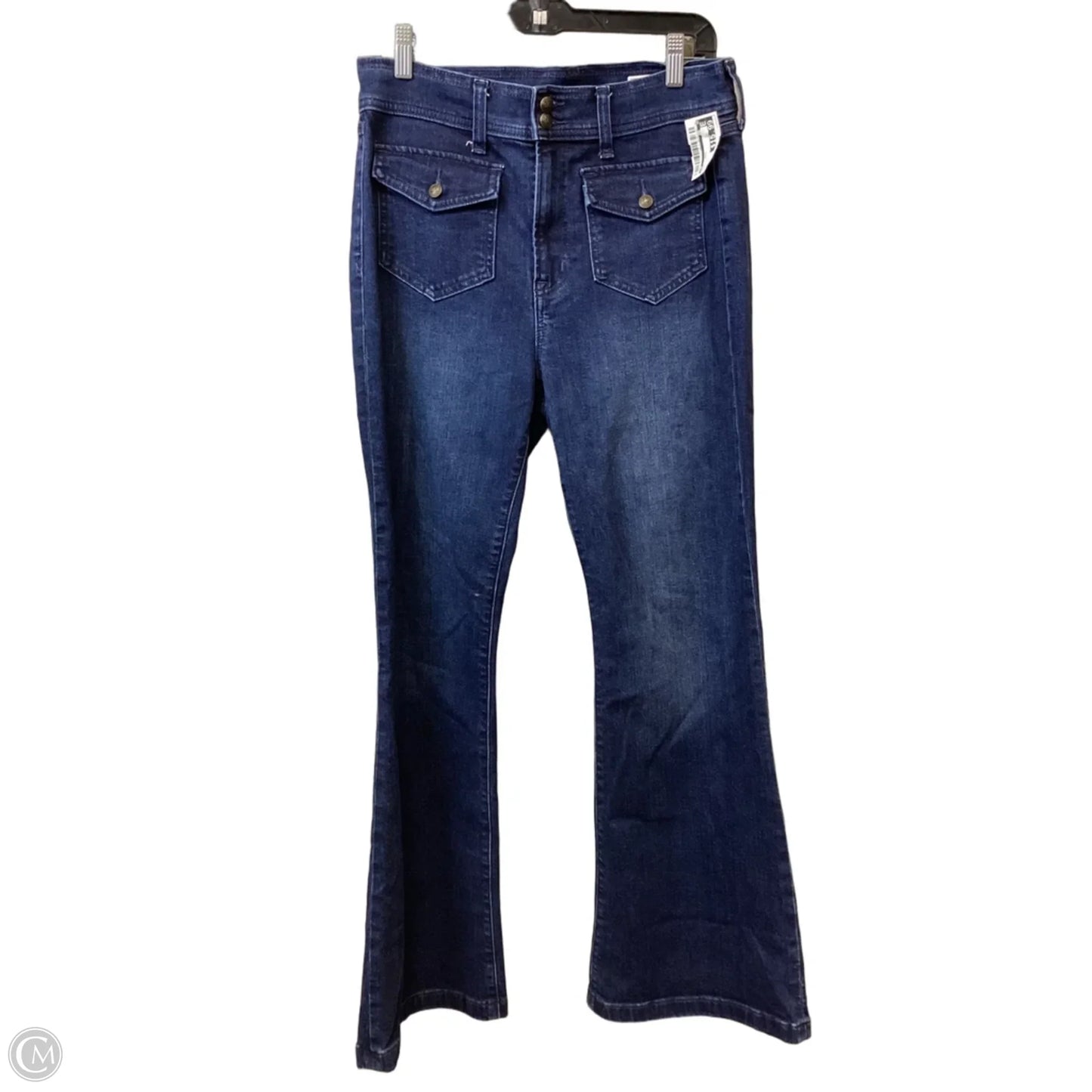 Jeans Flared By Gap In Blue Denim, Size: 10