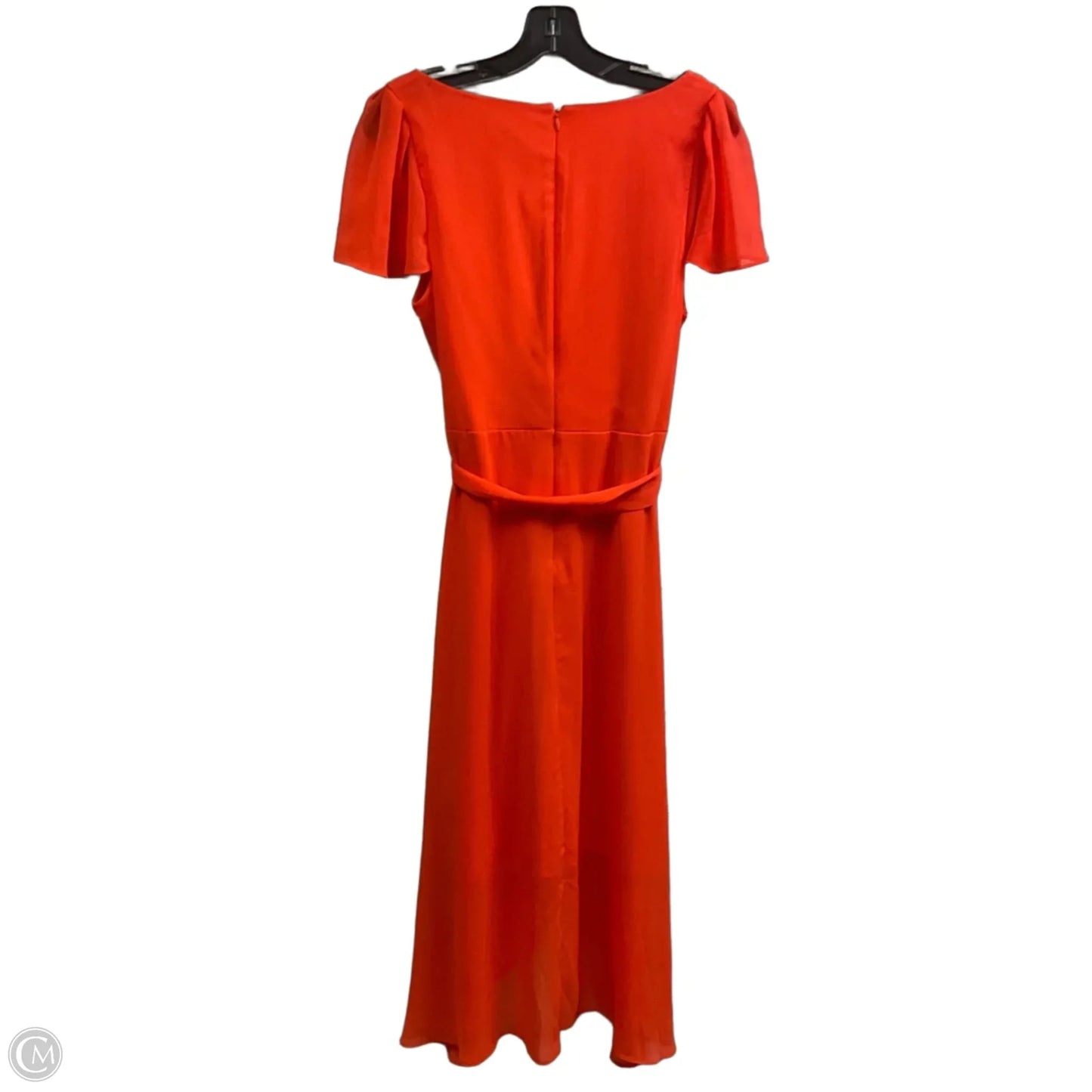 Dress Casual Midi By Dkny In Orange, Size: M
