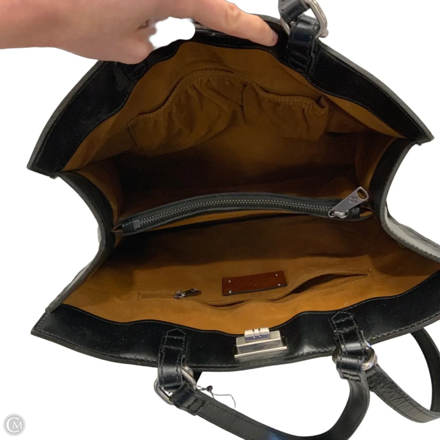 Handbag Leather By Patricia Nash, Size: Large