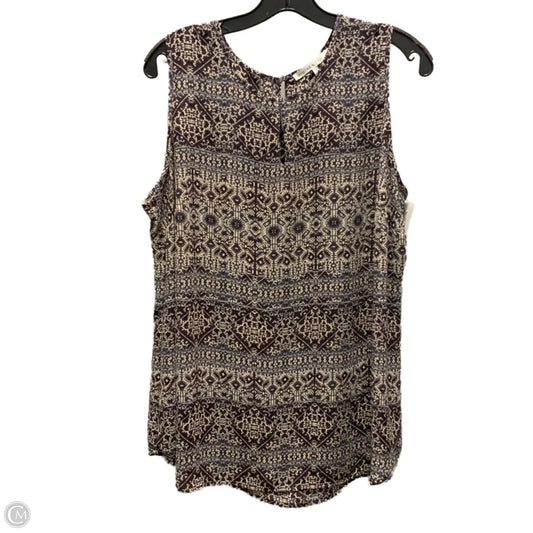 Blouse Sleeveless By Violet And Claire In Brown, Size: 1x
