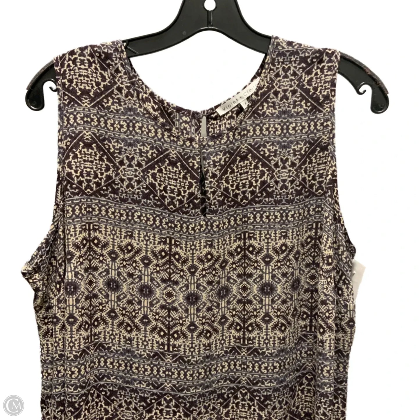 Blouse Sleeveless By Violet And Claire In Brown, Size: 1x