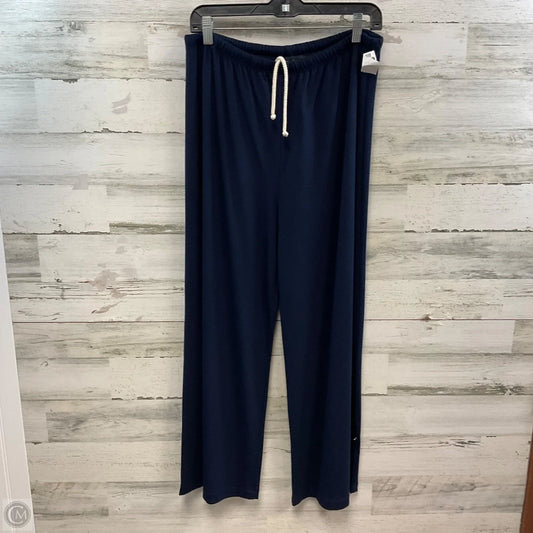 Pants Wide Leg By Karen Kane In Navy, Size: L