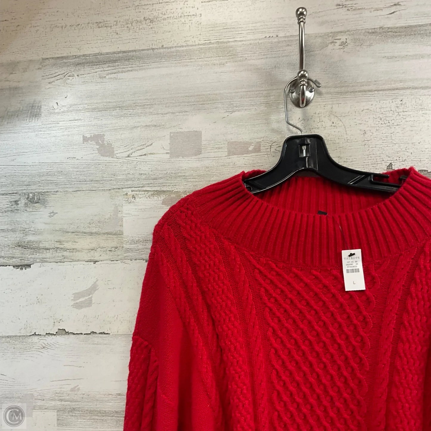 Sweater By Talbots In Red, Size: L