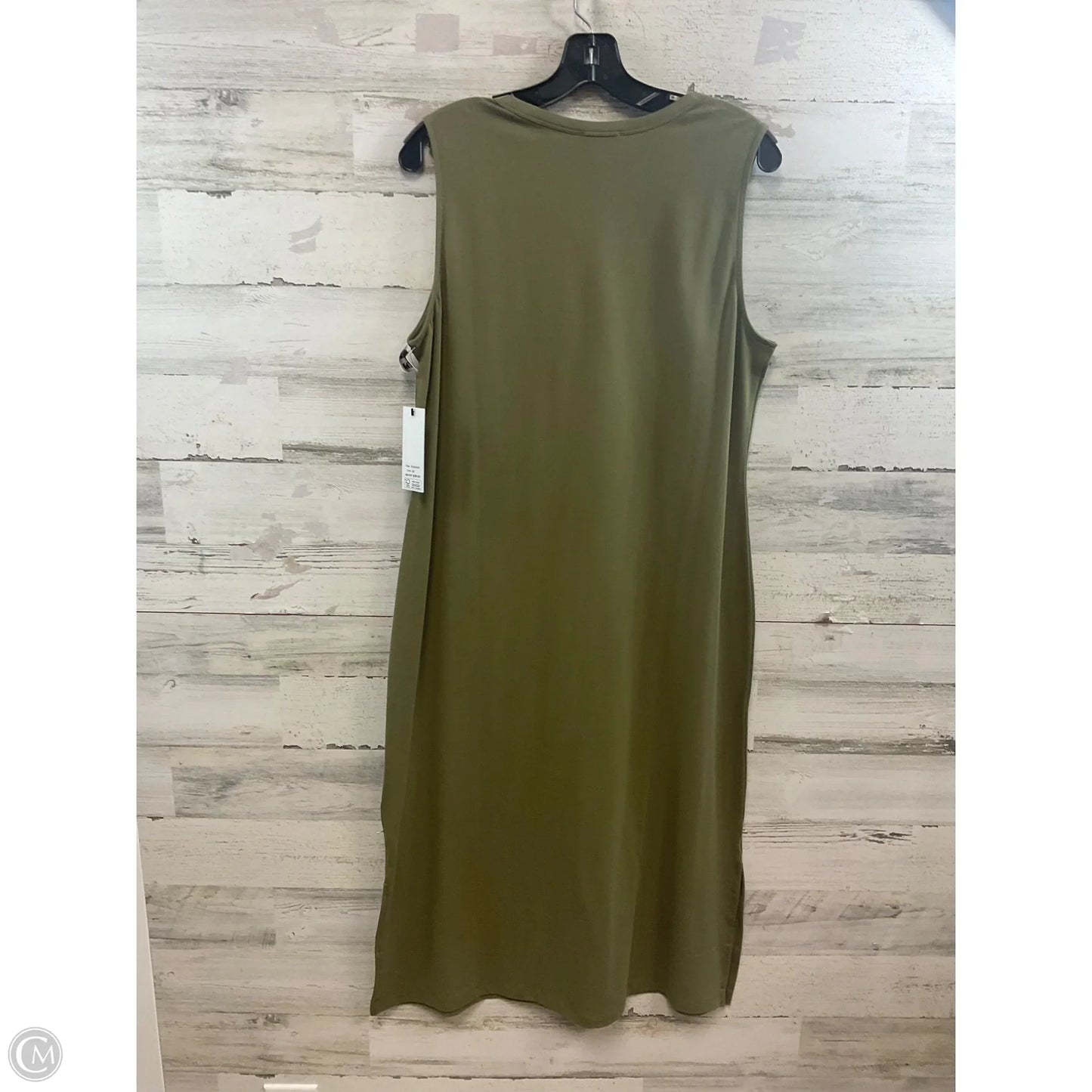 Dress Casual Midi By Dkny In Green, Size: L