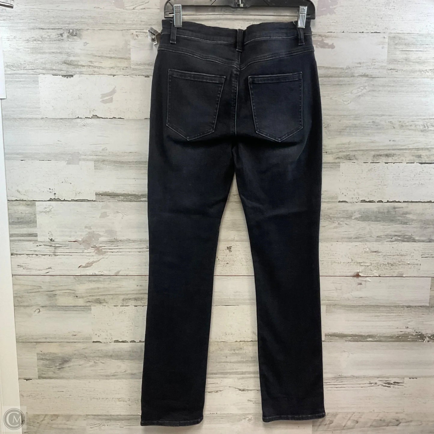 Jeans Straight By Cabi In Black Denim, Size: 4