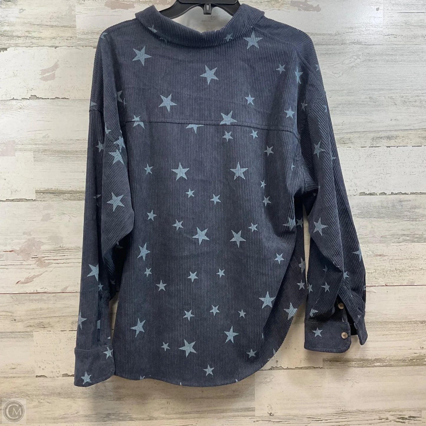 Jacket Shirt By Wishlist In Blue, Size: S